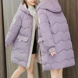Plus Size Women Long Down Cotton Jacket Winter Thicken Women's Parkas Warm Hooded Coat New Korean Loose Cotton Coat Female Tops