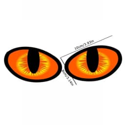 Car Safety Reflective Eyes Sticker 3D Long Lasting Car Decoration Funny Stickers Night Driving for Car Bike Helmet