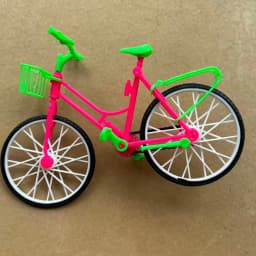DIY Assembling Mini Bicycle Sets Pink Red Toy Bike Parts 1/6 Doll Big Bike Toy For Doll Decors