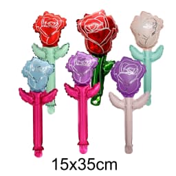 10pcs Mini Rose Flower Balloons Rose Shaped Balloons Birthday Wedding Balloon Mother's Day Decoration Baby Shower Party Supplies