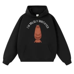 Funny I'm Mildly Irritated Marcus The Worm Meme Hoodie Humor Men Women Hoody Sweatshirt Autumn Winter Oversized Casual Pullover