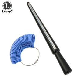 Multi-Purpose Professional Ring Sizer Measuring Tool Plastic Jewelry Mandrel Stick Finger Gauge for Ring Size Determination