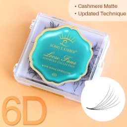 NEW Song Lashes Promade Fans Pointy Base Loose Fans Sharp Thin Root Korea PBT Material 500 Fans