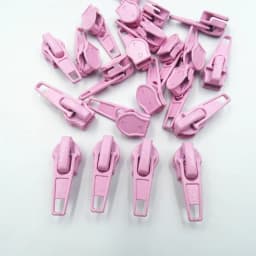 10-100Pcs 3#/5# Nylon Coil Auto Lock Zipper Puller DIY Sewing Tool Zipper Slider 20 Colors