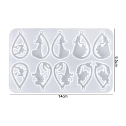 Earring Pendant Silicone Mold Epoxy Resin Mixed Style Jewelry Making Casting Molds DIY Charms Pendant Mould Creative Craft DIY