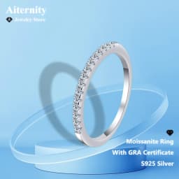 Moissanite S925 Ring With GRA Certificate Band Anniversary Wedding Gift For Man Or Women