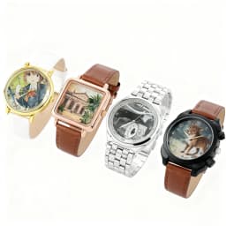 Customized Personalized Pattern Watch Unisex Printed Photo Campus Punk Cool Style Customized Wristwatch Holiday Memorial Gift