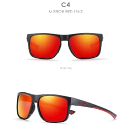 KDEAM Photochromic And Polarized Unisex Sunglasses Square UV400 Shades Mirrored Glasses For Driving Hiking Camping Fishing