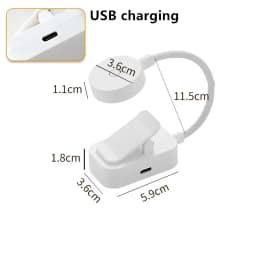 Led Table Lamp USB Rechargeable Night Light With Folding Clamp Study Stand Read Lamp Touch 3 Modes Dimming Eye Protection Light