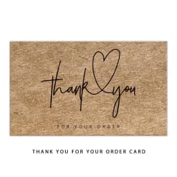 10-30pcs New Thank You Card For Supporting Business Package Decoration "Gorgeous Thanks" Business Card Handmade With Love
