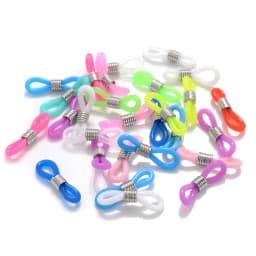 50Pcs Eyeglasses Ear Hook Connector Spectacles Chain Glasses Retainer Ends Rope Cord Holder Strap Retainer End Loop Findings