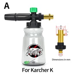 Pressure Washer Foam Lance Foam Nozzle Car Wash Foam Maker for Karcher Elitech Bort AR Bosch Michelin Pressure Washer