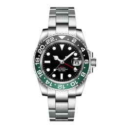 Custom Logo New Men Mechanical Wristwatch Jubilee Stainless NH34 GMT Watch Sapphire Glass Men Watches hombre