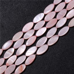 15X6mm Long Stripe Shell Beads Point Stick Mother of Pearl Shell Slice Loose Beads for DIY Making Jewelry Necklace Accessories