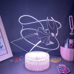 Hollow Knight Game 3D Led Neon Night Lights Birthday Toys Cool Gift For Friend Kid Bedroom Table Colorful Decor Hornet Lava Lamp