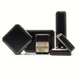 Customizable LOGO Vintage Octagonal Gold Text Storage Box Ring Earnail Bracelet Jewelry Packaging Case Collection Storage Box