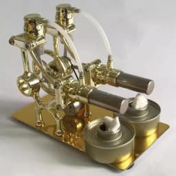 DIY Micro Model Steam Power Technology Science Science Generator Mini Hot Air Stirling Engine