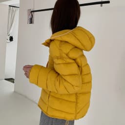 Lightweight Solid Color Down Cotton Parkas Women Korean Zipper Up Hooded Crop Parkas Woman Casual Thicken Warm Cotton Jackets