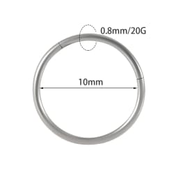 1PC Surgical Steel Nose Rings Septum Clicker Segment Hinged Ring Nose Ear Cartilage Tragus Helix Ear Lobe Body Piercing Jewelry