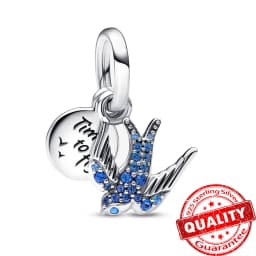 Boutique Unique 925 Sterling Silver Stars & Moon Dream Catcher Dreamy Blue Dangle Charm Fit Original Bracelet Fashion Jewelry