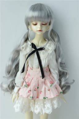 JD337 1/8 1/6 1/4 1/3 Long Pony Braids synthetic mohair BJD wigs OB11 YOSD MSD SD DOD Blythes Doll accessories