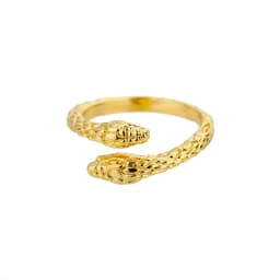 Punk Snake Rings For Men Women Exaggerated Stainless Steel Siver Color Opening Adjustable Rings Fashion Jewelry Accessories