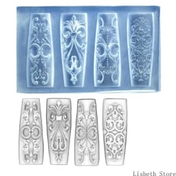 Flexible Silicone Carving Flower Art Mold for Crafting Intricate 3D Floral Designs in DIY Projects