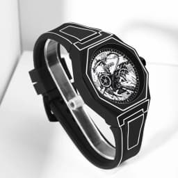 Elegant men Quartz Watch - Silicone Strap, Analog Display, , Ideal for Casual Wear | Modern Casual Watch | Silicone Strap Watch