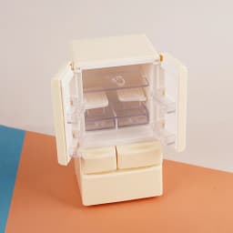 (ZYDD01) 1Pcs 1/12 Dollhouse Mini Refrigerator Model White/Pink/Blue Miniature Food Play Kitchen Scene Pocket Furniture Toy