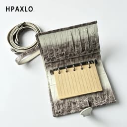 New Himalayan Color Makeup Bag Set with First Letter Embossing Genuine Leather Crocodile Texture Cosmetic Storage Case Make Up