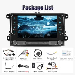 ESSGOO 2 Din Android 15 Car Radio Wireless Carplay Car Multimedia Player GPS WiFi For Volkswagen Skoda Octavia golf 5 6 touran passat polo Jetta