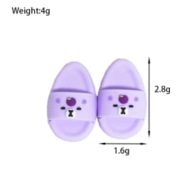 Miniature Cute Capybara Seal Slippers for Labubu Doll Accessories Stylish Casual Shoes for Playtime for Labubu Accessories Shoes