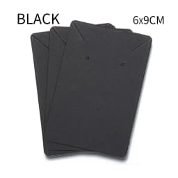 50pcs Black Coffee White Kraft Paper Cards For DIY Jewelry Necklace Earrings Bracelet Display Cards Wholesale