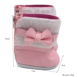 7CM Doll Snow Boots Tassels Plush Doll Shoes For 18 inch American&43cm Baby New Born,Generation,Life Girl Doll 1/3 BJD Dolls