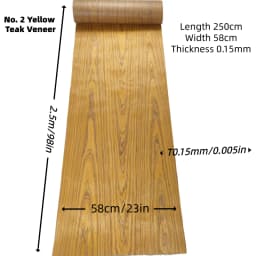 DIY Teak Cherry White Oak Black Walnut Wood Veneer for Cabinet Panels Home Improvement Musical Instrument Decoration
