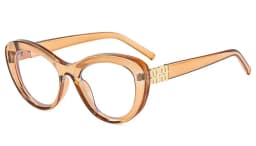 Personalized Cat-Eye Large Frame Anti-Blue Light Glasses New Light Luxury Casual Glasses Frame Fashionable Women's Glasses Frame