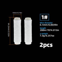 Sea fishing bait elastic thread, invisible nylon bait protection thread, bait thread, size 1#2#3#4#5#7#, with barreled high-stre
