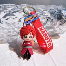 Cartoon PVC Naruto Anime Peripheral Keychain Naruto Silicone Figure Car Key Chain Christmas, Halloween Gift