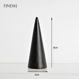 Solid Wooden Cone Finger Ring Display Stand Holder Jewelry Shop Ring Organizer Counter Top Showcase Jewellery Cabinet Ring Stand