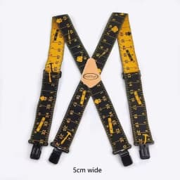 Heavy Duty Work Suspenders for Men X-Back Gripper Clasps Adjustable Strap Fully Elastic Adult Widen Men's Suspender