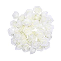 200/100pcs 3cm Foam Teedy Bear Rose Artificial Fake Flower Heads For Home Decor Wedding Birthday Christmas Party DIY Wreath Gift