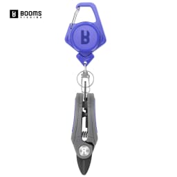 Booms Fishing Line Cutter with Retractor Mini Stainless Steel Fishing Scissors for Braided Mono Fluoro Line Cleaning Needle Tool
