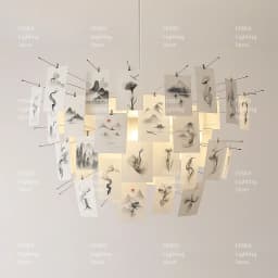 Ingo Maurer colored paper chandelier LED E27 Lamp replica designer Chandelier For Living Room Dining Room Home DIY Chandelier