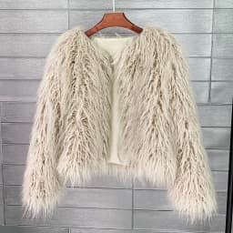 DEAT Fur Imitation Fur Coat Korean Version Pure Color Beach Wool Women's Short Coat Straight 2026 Winter Wram Jackets 11A06487