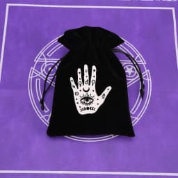 1Pcs 13x18cm Tarot Storage Velvet Bag Drawstring Pocket Board Game Card Embroidery Package Witchcraft Supplies for Altar Tarot