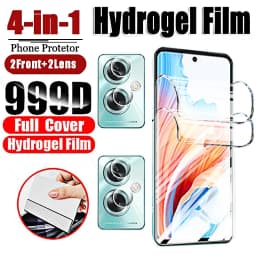 Hydrogel Film for OPPO A79 5G A2 A18 A38 A58 A78 4G 5G Front Back Screen Protector Camera Lens Tempered Glass Soft TPU Film