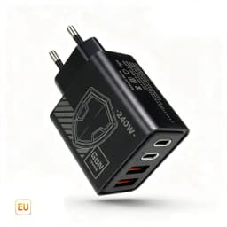 Durable 240W GaN Mechanical Multi‑Port USB Travel Charger EU US Plug Power Adapter for Phone Laptop Tablet Travel Work
