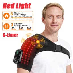 Electric Heating Shoulder Massage Heated Back Shoulder Brace Adjustable Heating Shoulder Massage Belt For Arm Muscle Relaxation