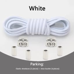 Tieless Elastic Shoe Laces No Tie Shoelaces Round Shoelace Sneakers for Kids and Adult with Strong Lock and Speed Shoestrings