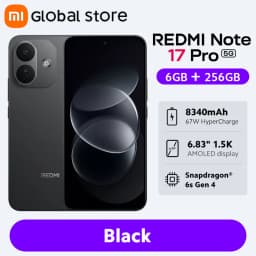 Global Version Xiaomi Redmi Note 17 Pro 5G Smartphone 50MP Camera 6.83" AMOLED 120Hz Snapdragon® 6s Gen 4 CPU 67W 8340mAh NFC